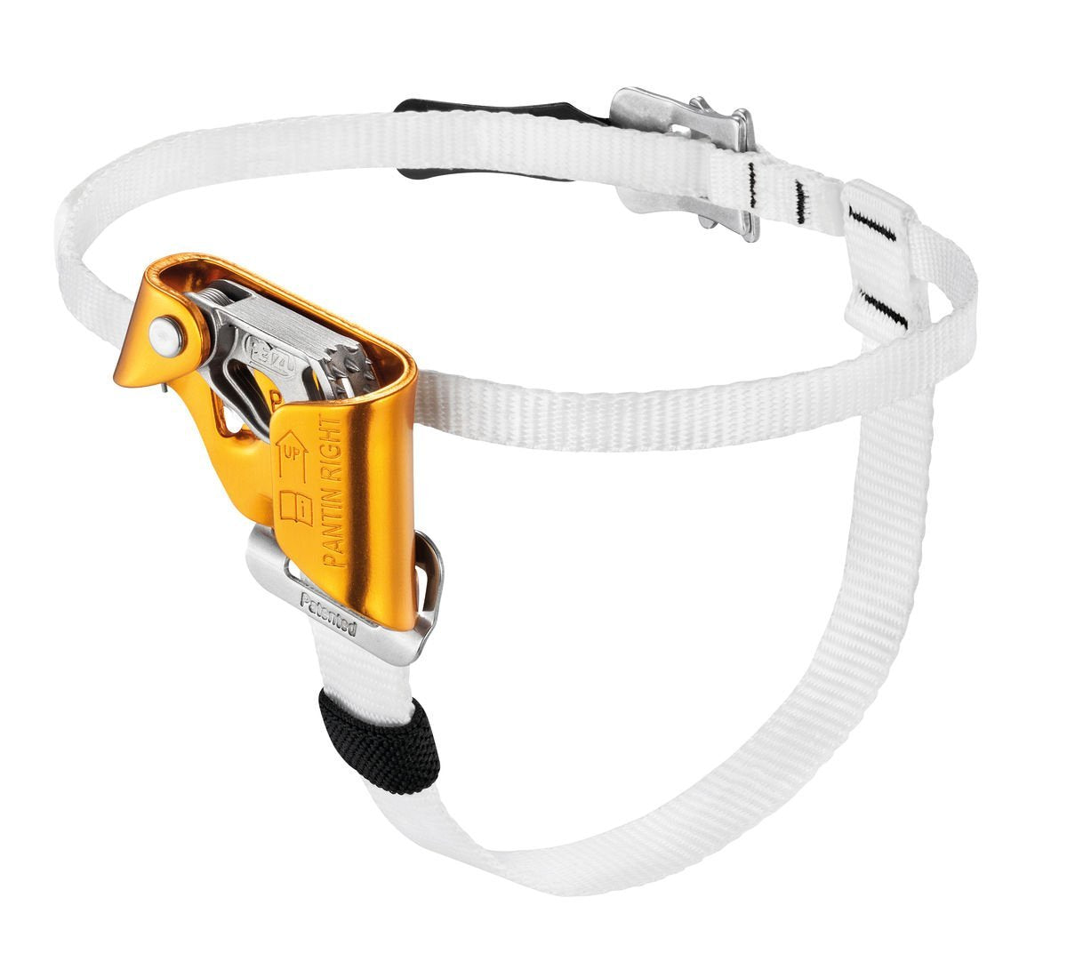 Petzl Pantin Foot Right Ascender front view for efficient rope ascent.