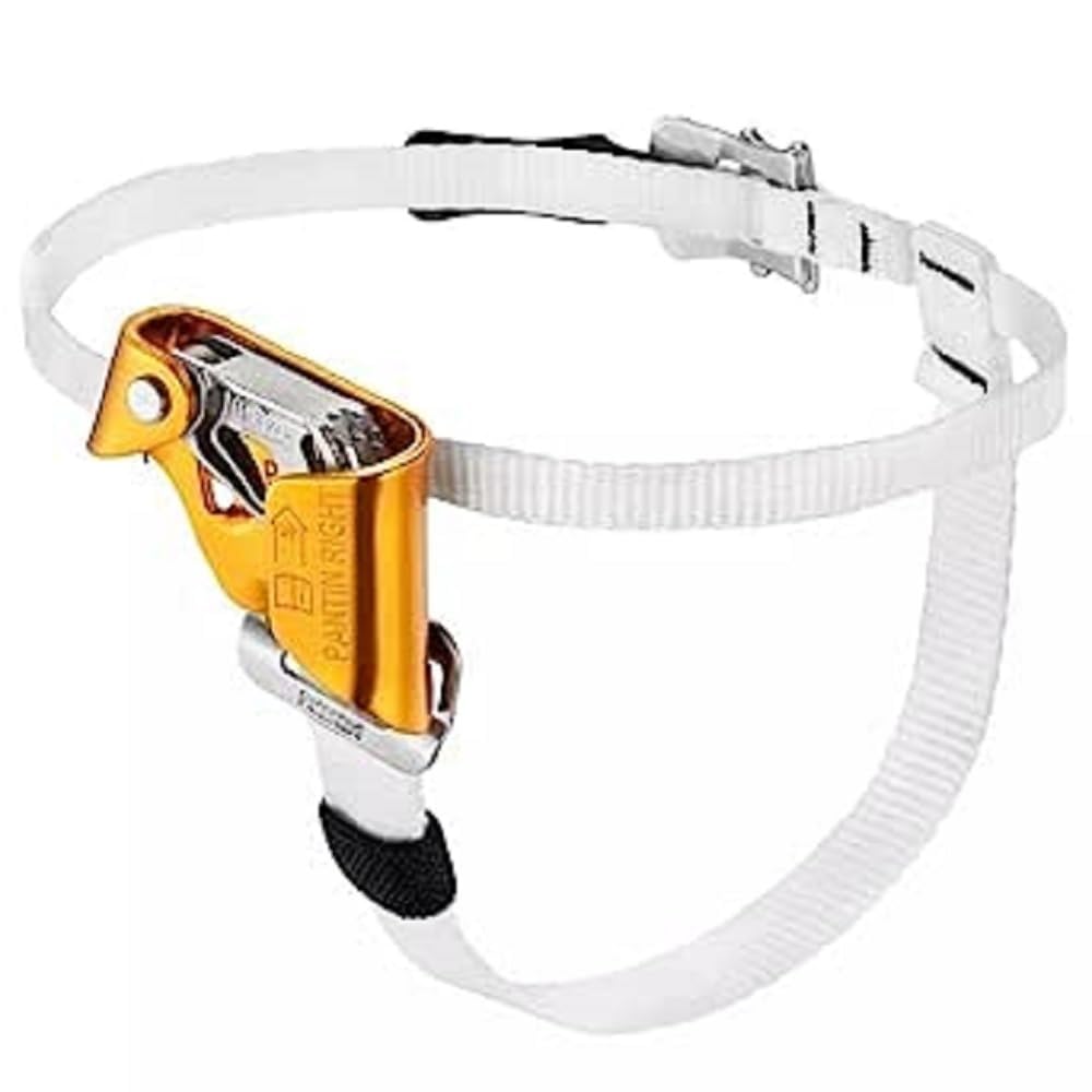 Petzl Pantin on rope in action reduces fatigue during climbs.