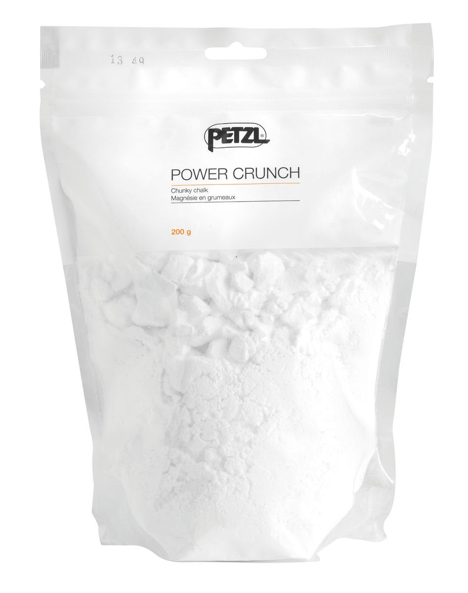 Petzl Power Crunch Chalk 200g bag for improved grip during climbing.