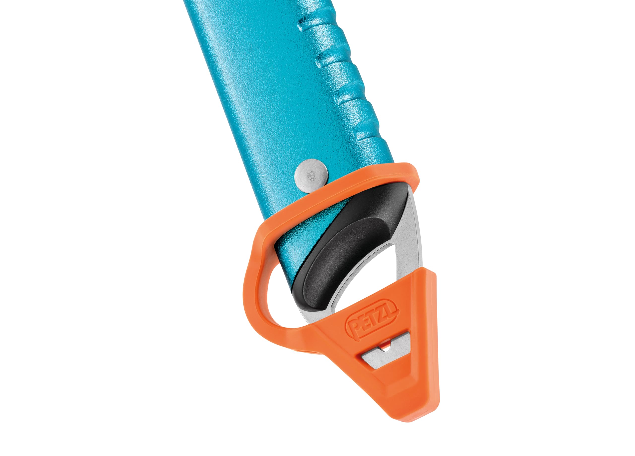 Petzl caps fit most axes for quick protective storage.