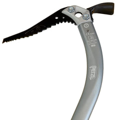Petzl Quark with Griprest and Trigrest demonstrates secure grip on ice