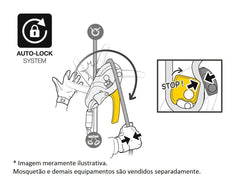 PETZL RIG wear plate reinforces rope friction for heavy use.