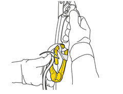 Petzl Rollclip A non-locking gate for quick directional setups.