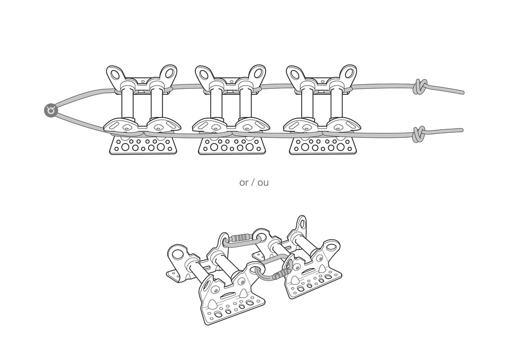 PETZL Roller Coaster modular system for extended rope protection along routes