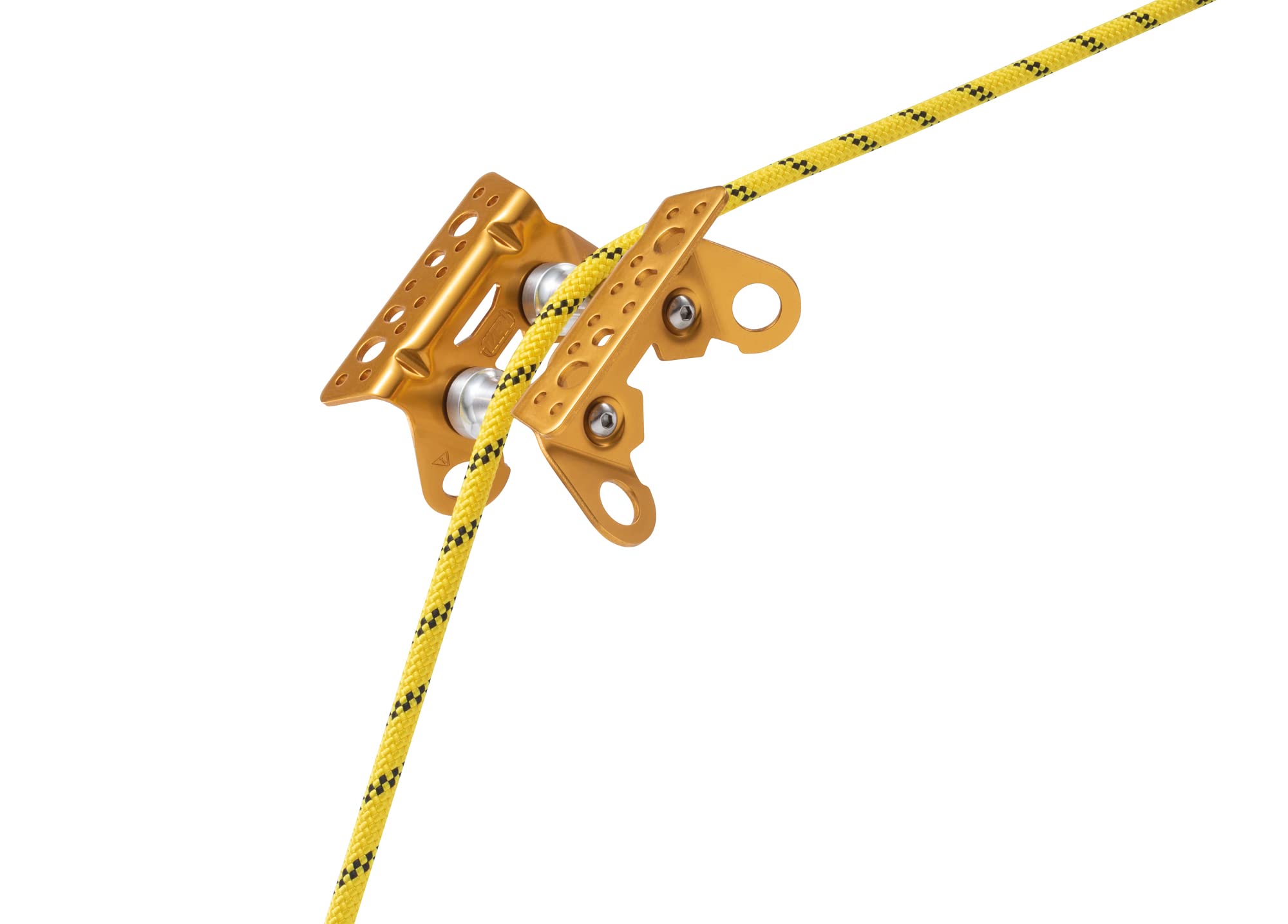 PETZL Roller Coaster sealed ball bearings provide smooth protection for moving rope