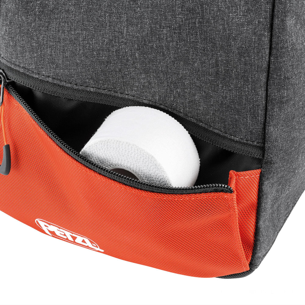 Petzl Sakab dual pockets organize keys and phone