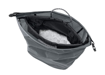 Petzl SAKOVER open storage pouch demonstrates lightweight airtight design for transport