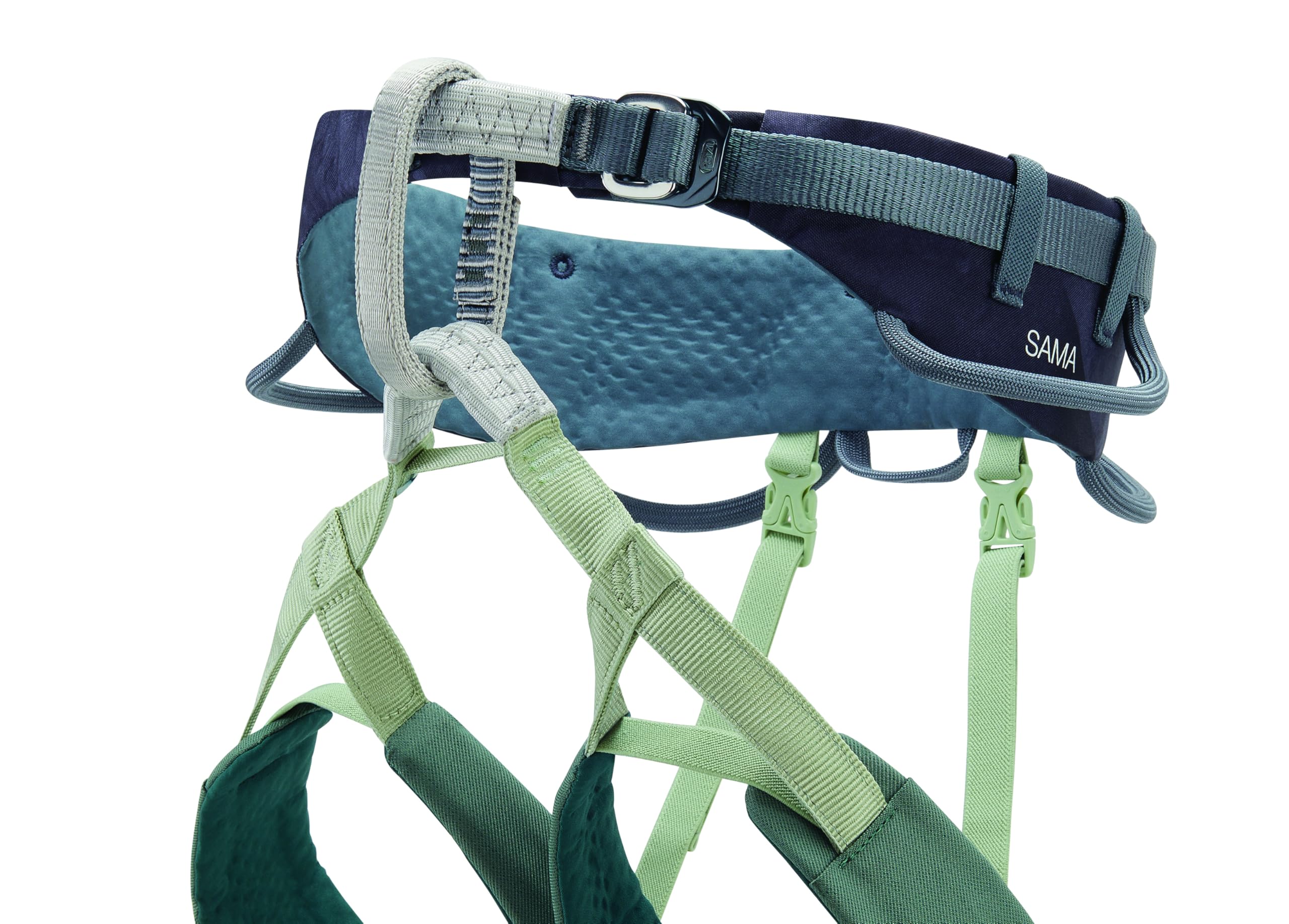 PETZL Sama front gear loops offer quick clipping and organized gear.