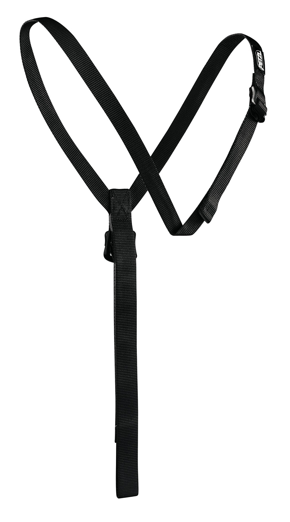 Petzl SECUR shoulder straps positioned for CROLL ascender, ensuring stable fit and efficient ascent.