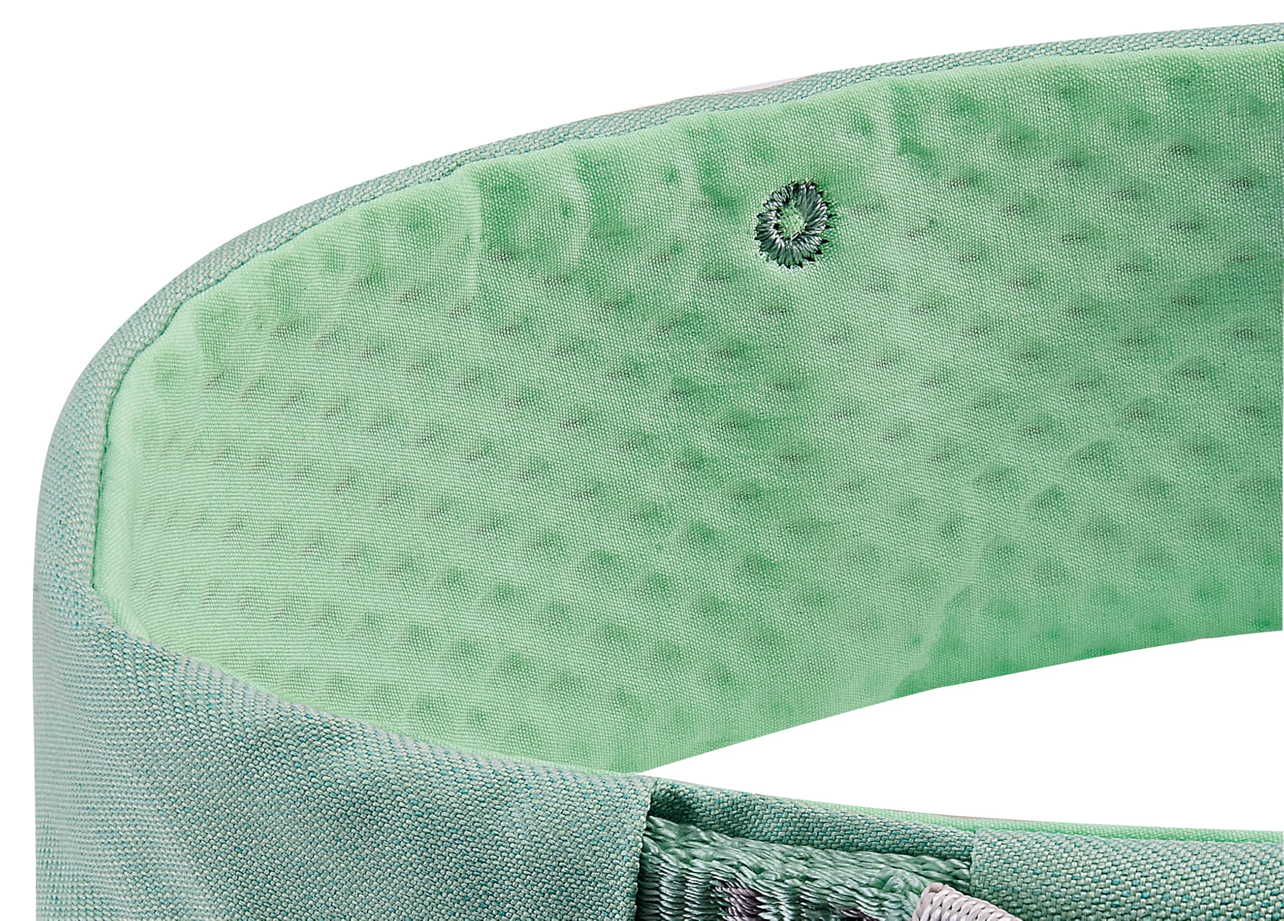 Petzl Selena Endoframe system distributes weight for comfort during climbs.