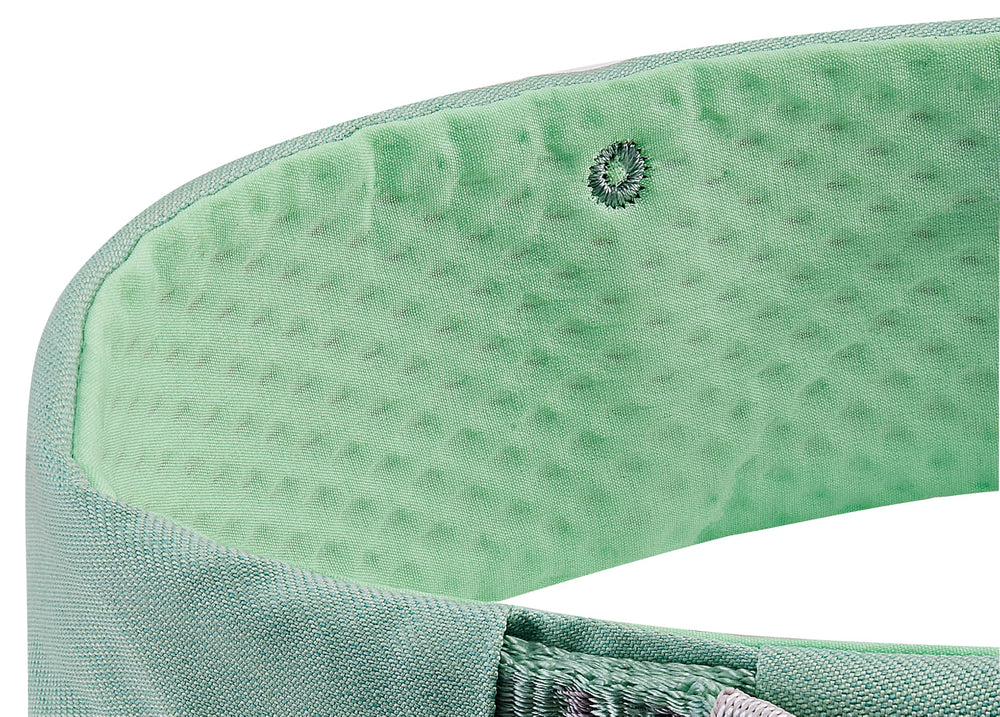 Petzl Selena Endoframe system distributes weight for comfort during climbs.