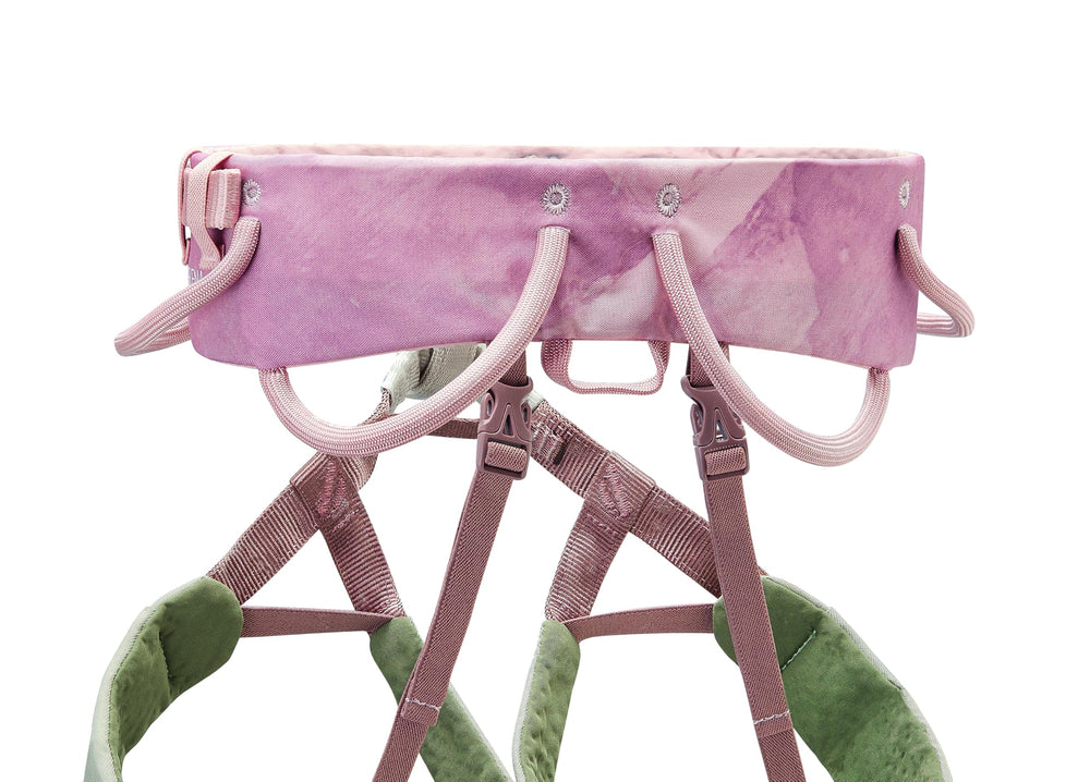 Petzl Selena front gear loops keep quickdraws easily accessible.