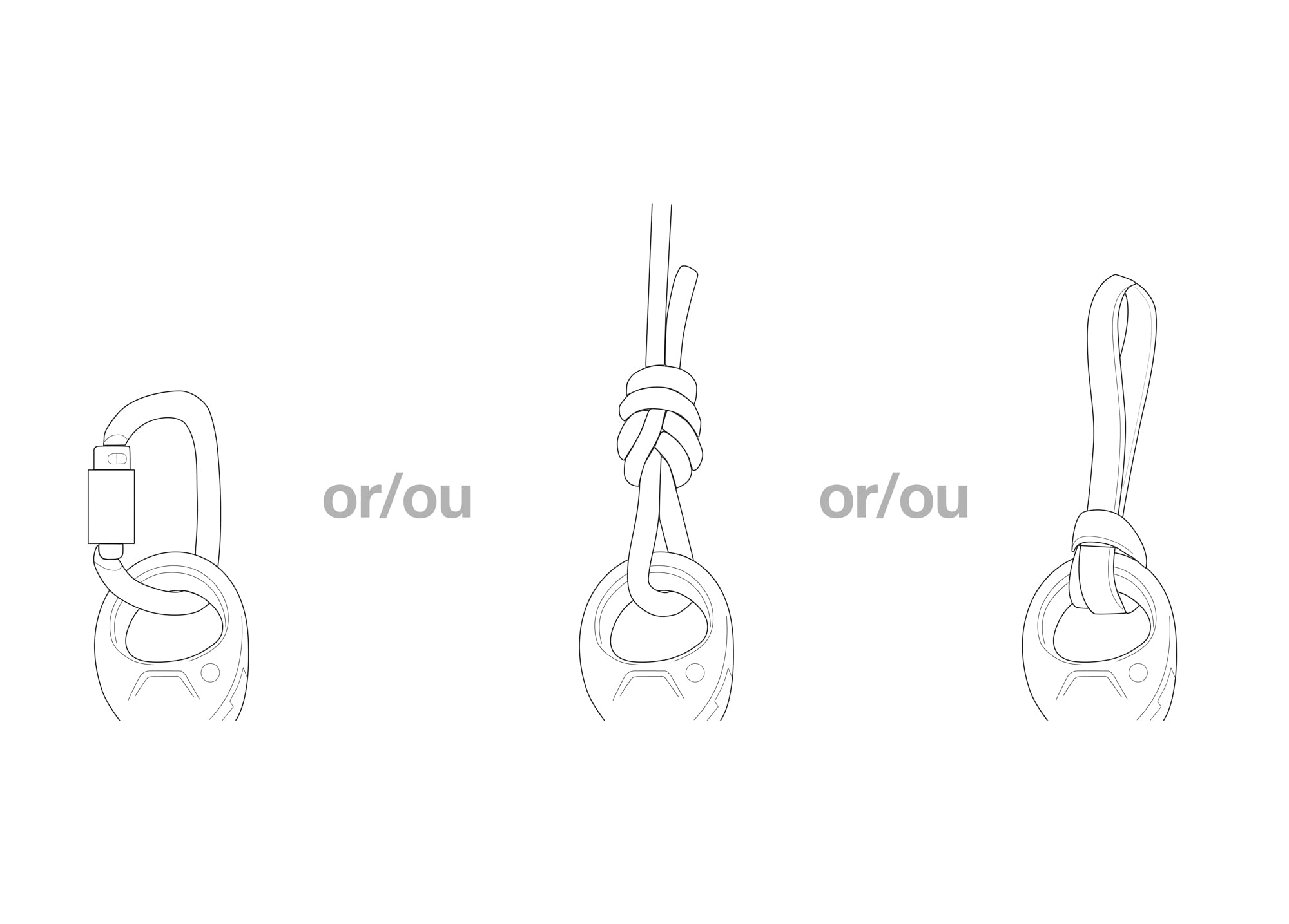 Petzl Spin S1 compatible with 7-11 mm ropes enables versatile setups.