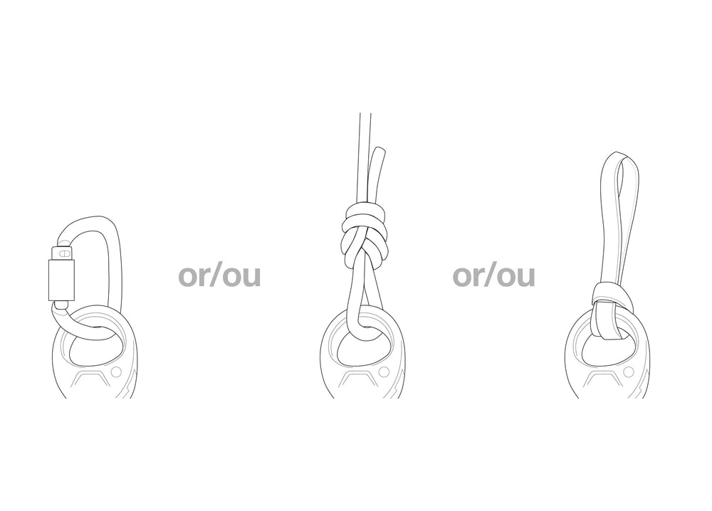 Petzl Spin S1 compatible with 7-11 mm ropes enables versatile setups.