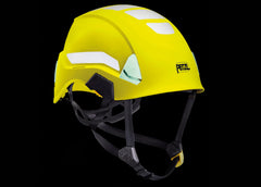 Petzl Strato centerfit system keeps the helmet perfectly centered during work.