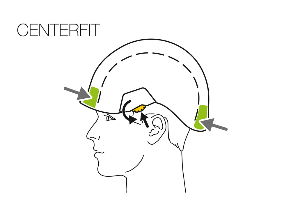 Petzl Strato dual chinstrap for secure retention on heights and ground work