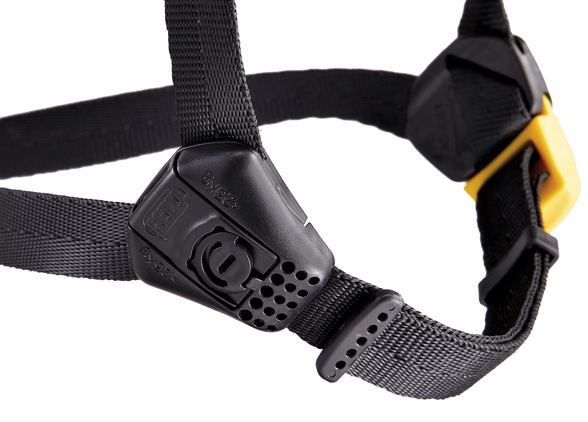 Petzl Strato outer shell protects against electrical hazards.