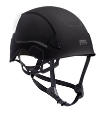 Petzl Strato helmet front view highlighting ultra-lightweight comfort for long wear.