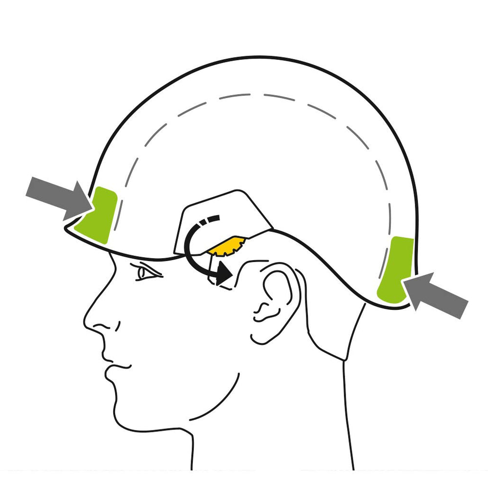 Petzl Strato Vent offers modular accessories like eye shield and headlamp mounts