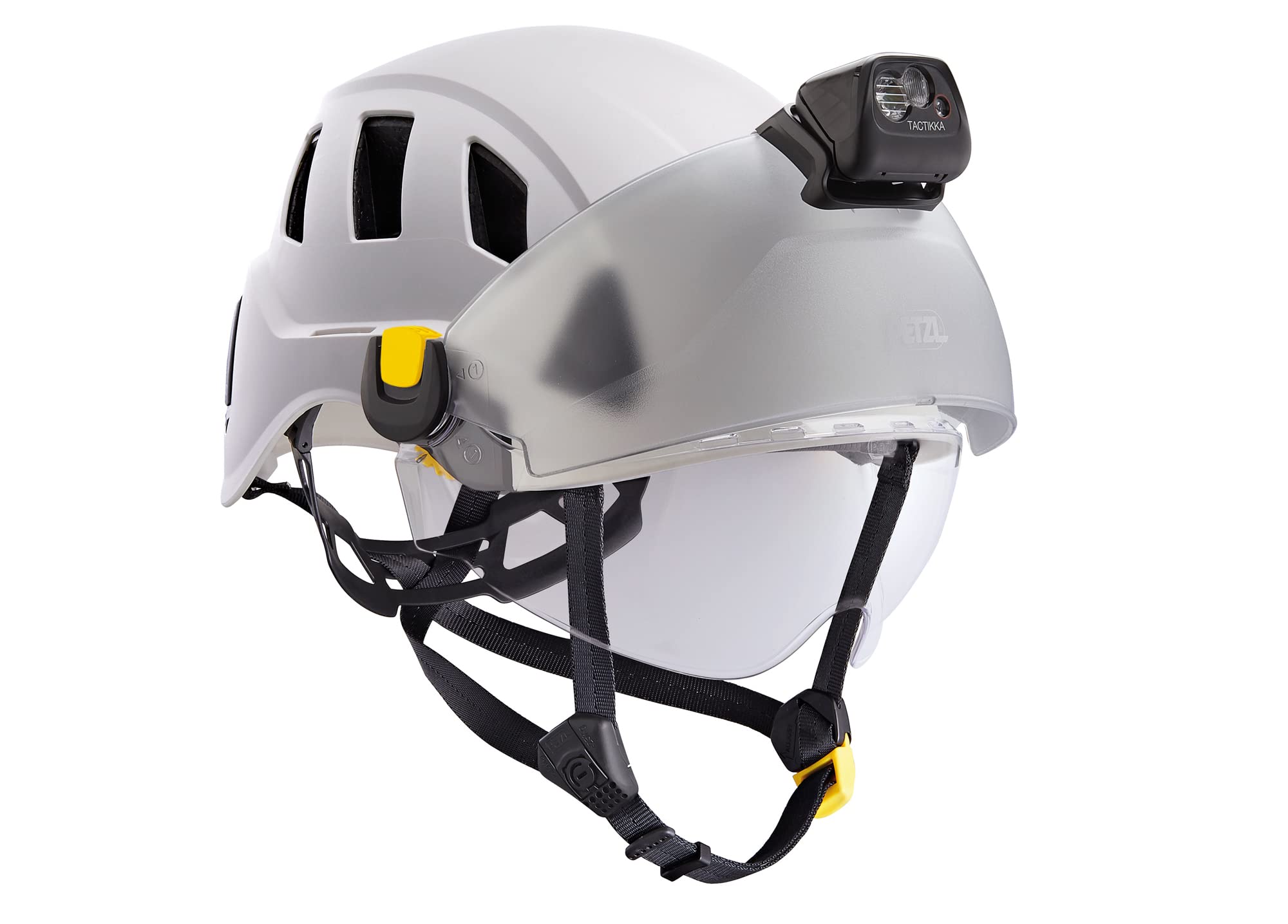 Petzl Strato Vent helmet ready for transport emphasizes compact storage