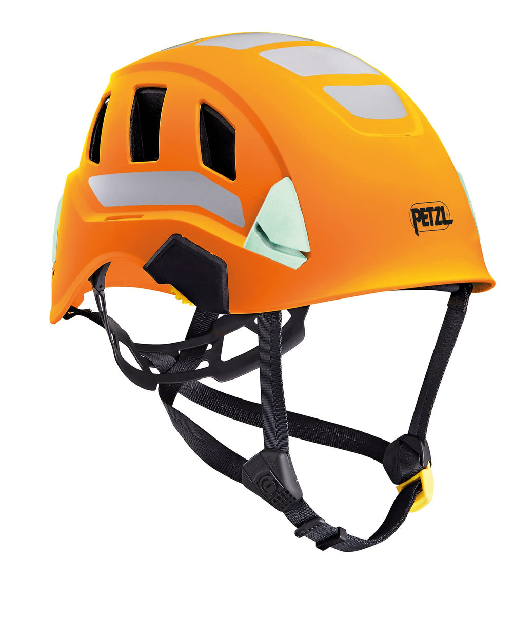 Petzl Strato Vent helmet—ultra-lightweight design for all-day comfort.