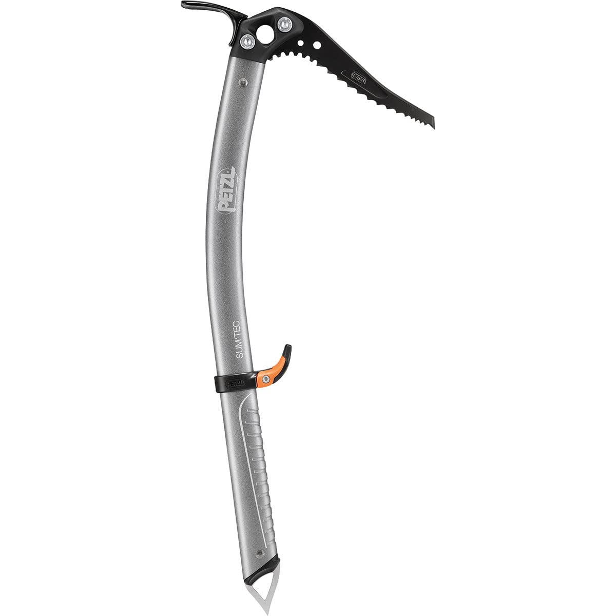 Petzl Sum'Tec ice axe with scoop blade for versatile alpine ascents and secure ice penetration