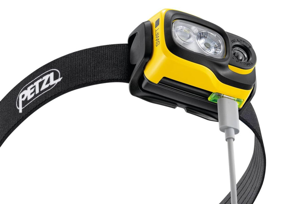 Petzl Swift RL durable IK05 headlamp built for rugged field use
