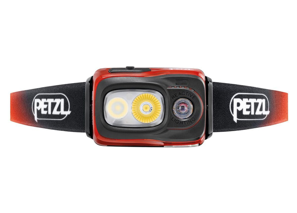 Petzl Swift RL showing Reactive Lighting mode auto-adjusts the beam.
