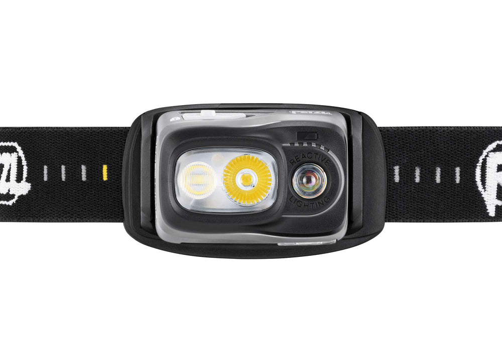 PETZL TACTIKKA ADAPT clip mount shown for quick helmet setup.
