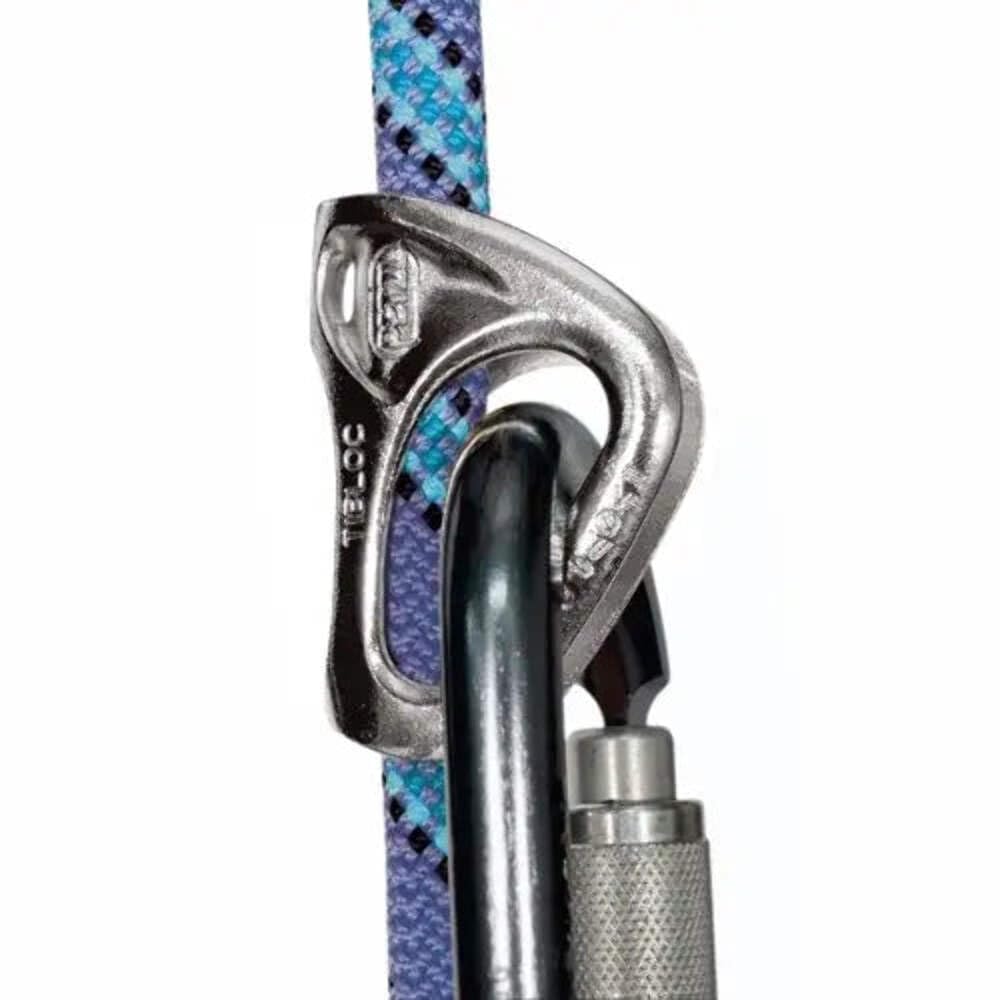 Petzl Tibloc on harness demonstrating quick grip and readiness