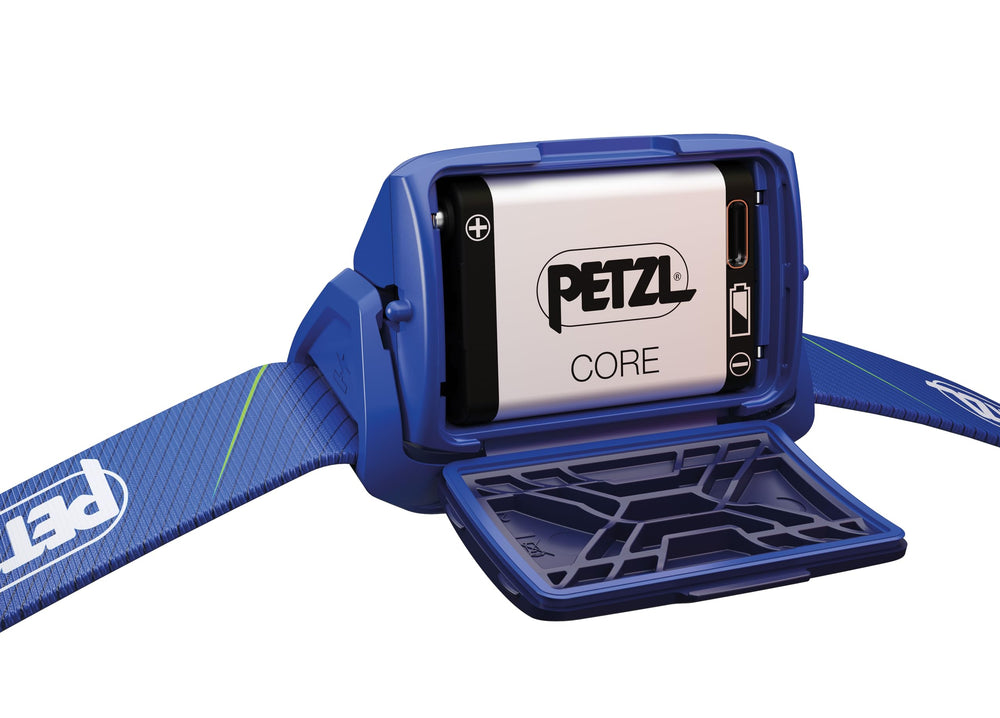 PETZL Tikka Core red light mode preserves night vision during camping