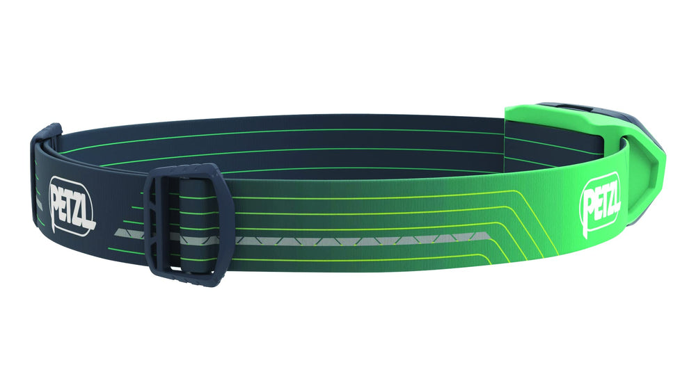Petzl TIKKA CORE in use with red light, supporting night vision for outdoor activities