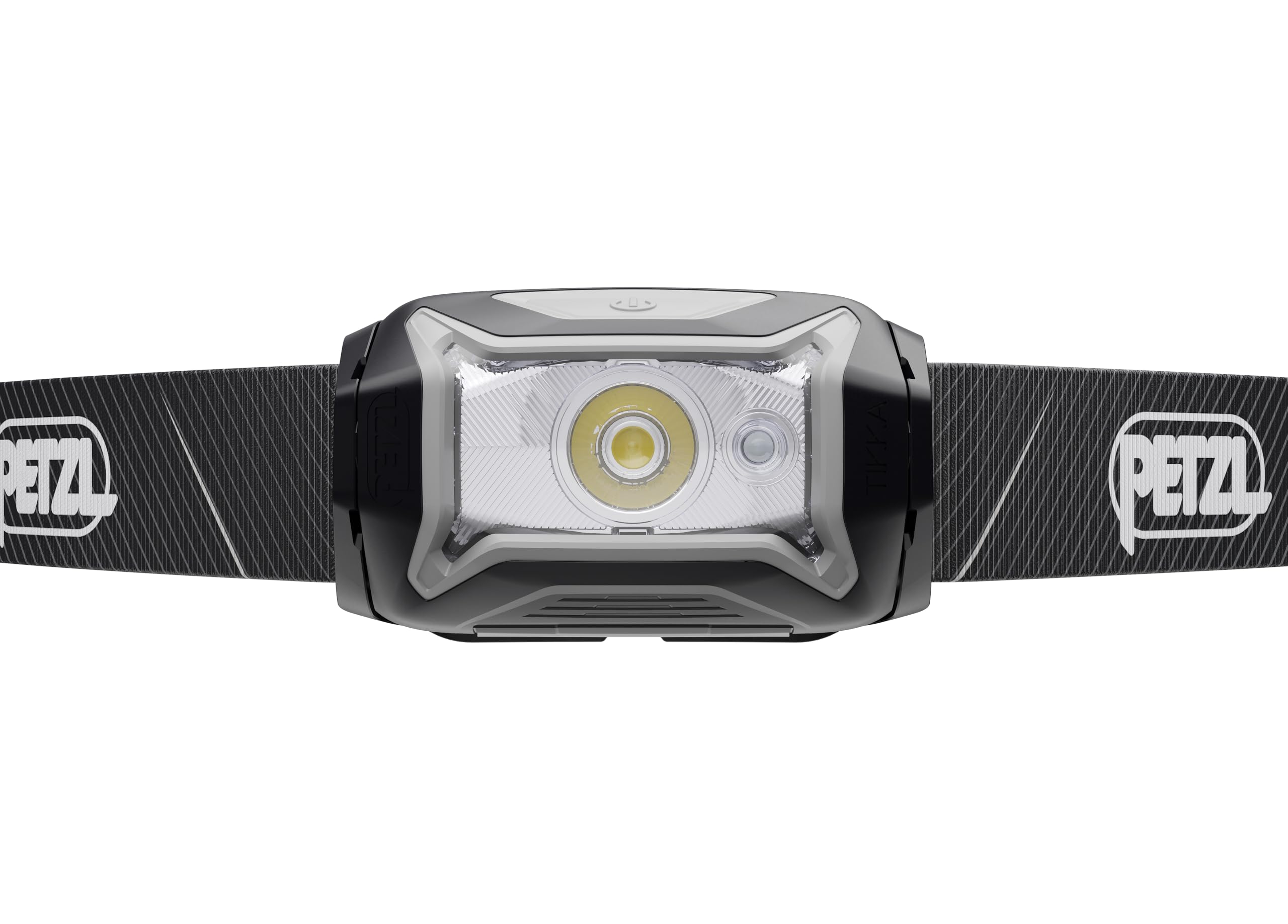 Petzl TIKKA headlamp worn on headband for hands-free visibility during hiking