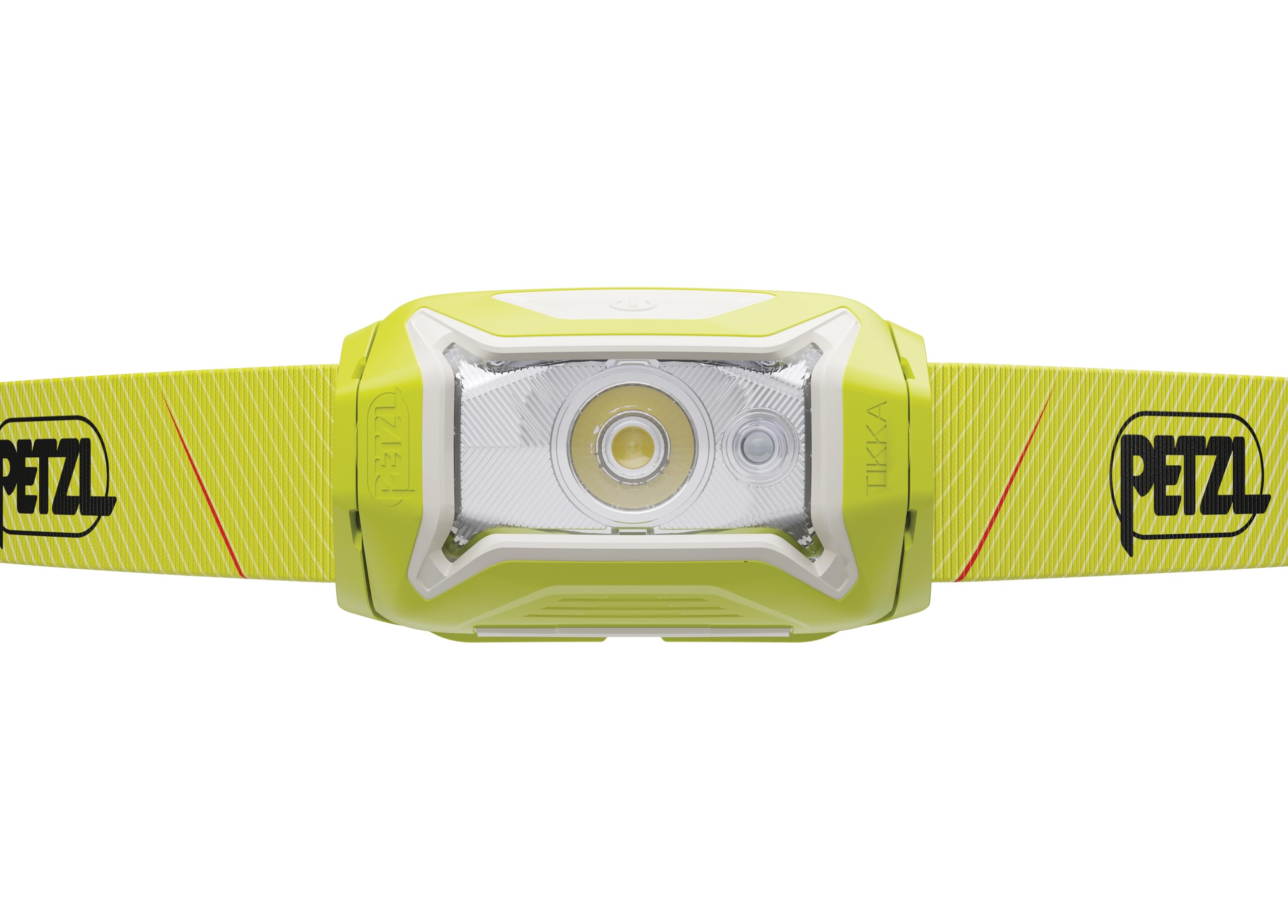 Petzl TIKKA headlamp worn on head for hands-free light during hikes and climbs.