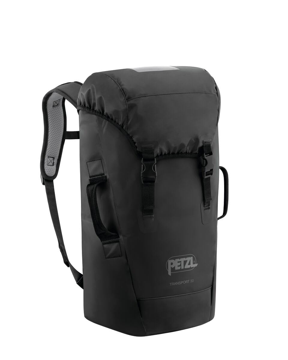 Petzl Transport 30L pack black, durable for daily and outdoor use.