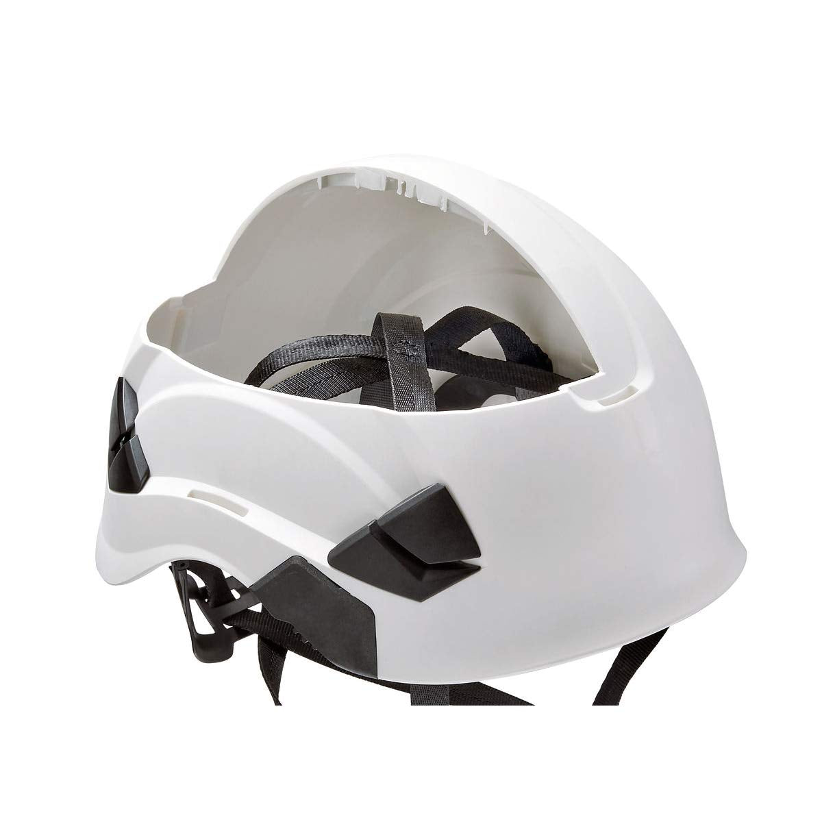 Petzl Vertex Vent ANSI helmet side view showing vents and compatibility.