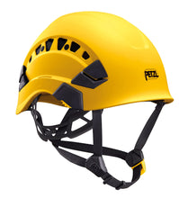 Petzl Vertex Vent helmet front view for breathable comfort in warm work environments.
