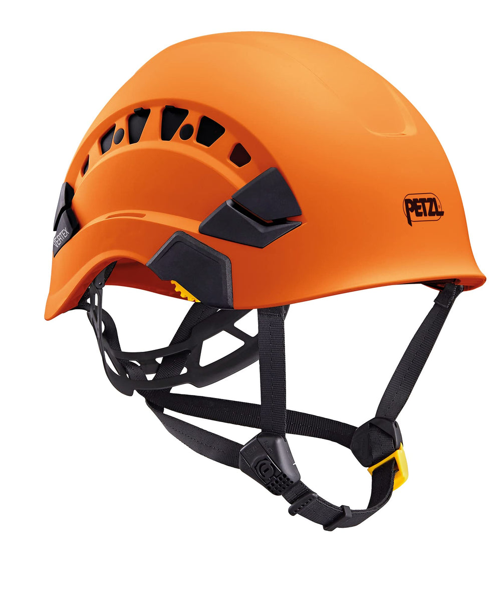 Petzl Vertex Vent helmet showing ventilation holes for adjustable airflow on hot days