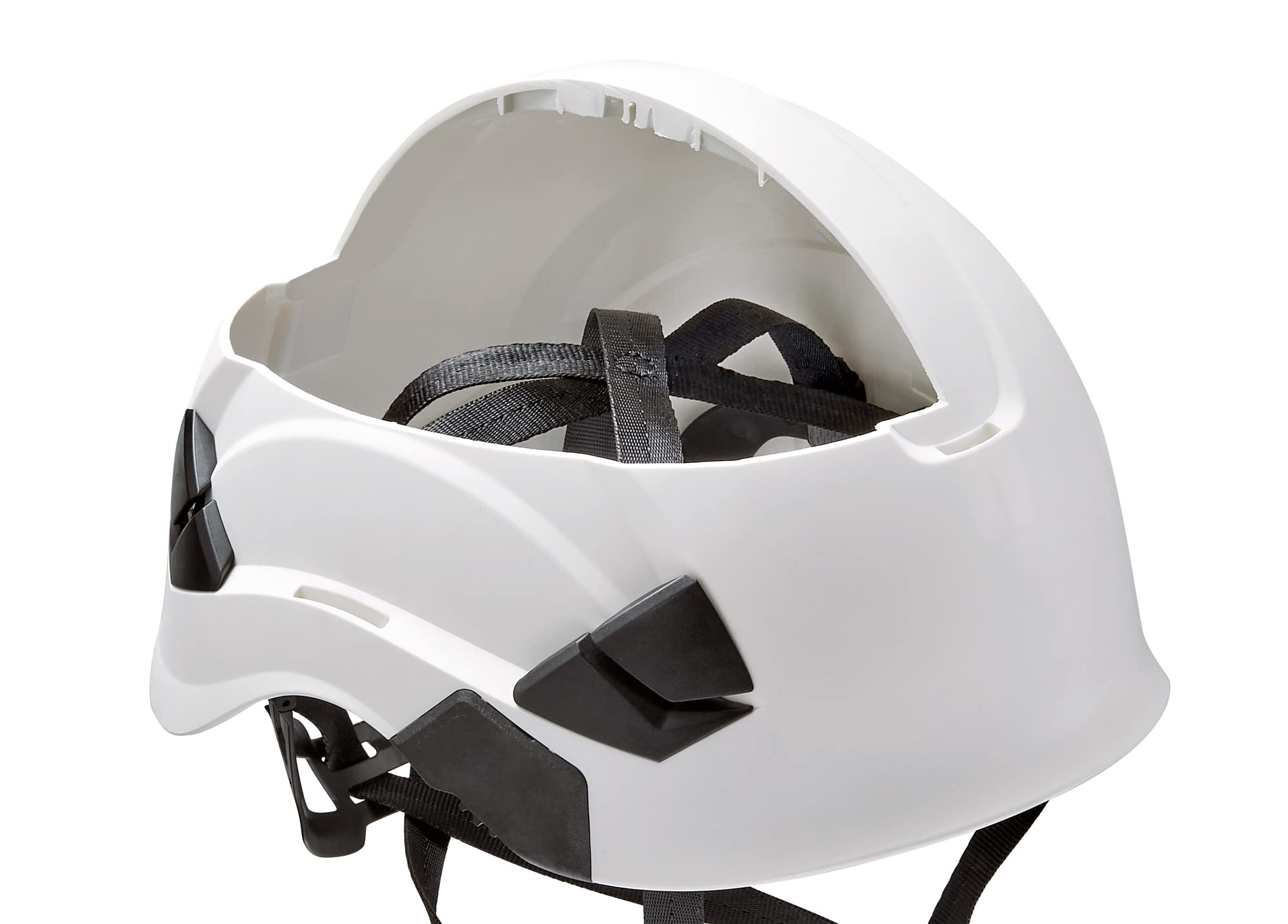 Petzl Vertex Vent helmet showing adjustable vent sliders for customizable airflow.