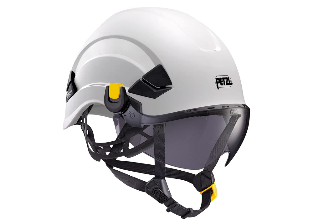 Petzl Vizir anti-scratch and anti-fog coatings keep clear vision