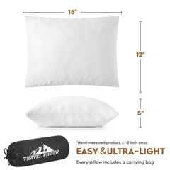 PEUJEW breathable microfiber cover on the pillow for cooling comfort