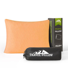PEUJEW small shredded memory foam pillow camping provides customizable neck support on the go
