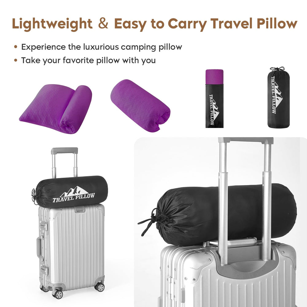 PEUJEW pillow on plane for relaxed travel comfort