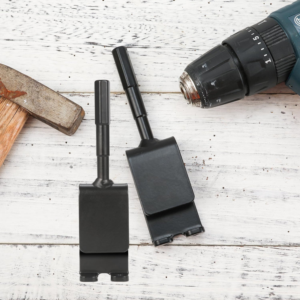 Durable black metal construction of PEUTIER ice anchor tool