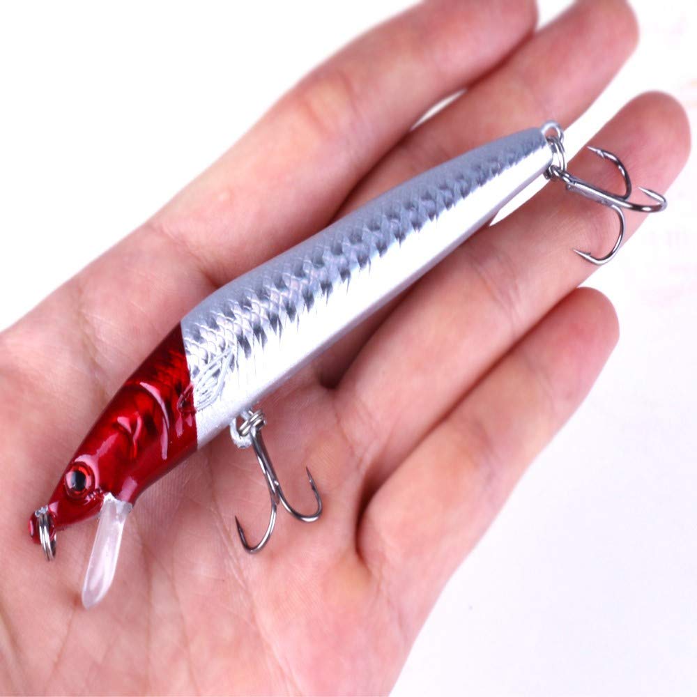 Lures arranged to show different colors for various water layers