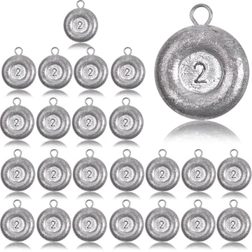 Pfeibk disc sinker side view showing weight range