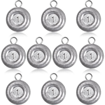 Pfeibk disc sinker weight 1oz, 10pcs