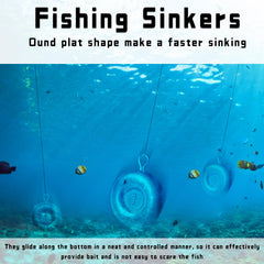 Pfeibk disc sinker weight 4oz, 10pcs