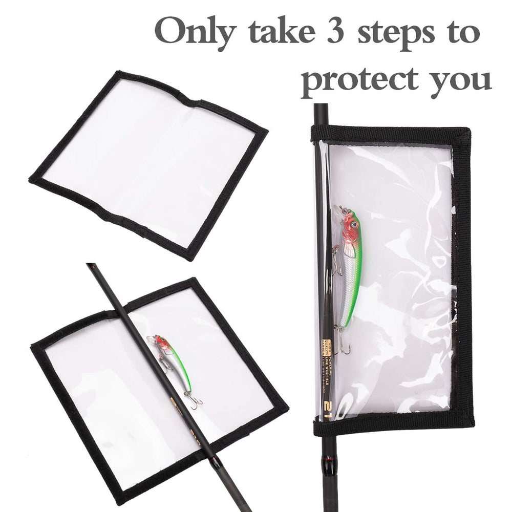 Two large and two medium PFILERSO lure wraps laid out