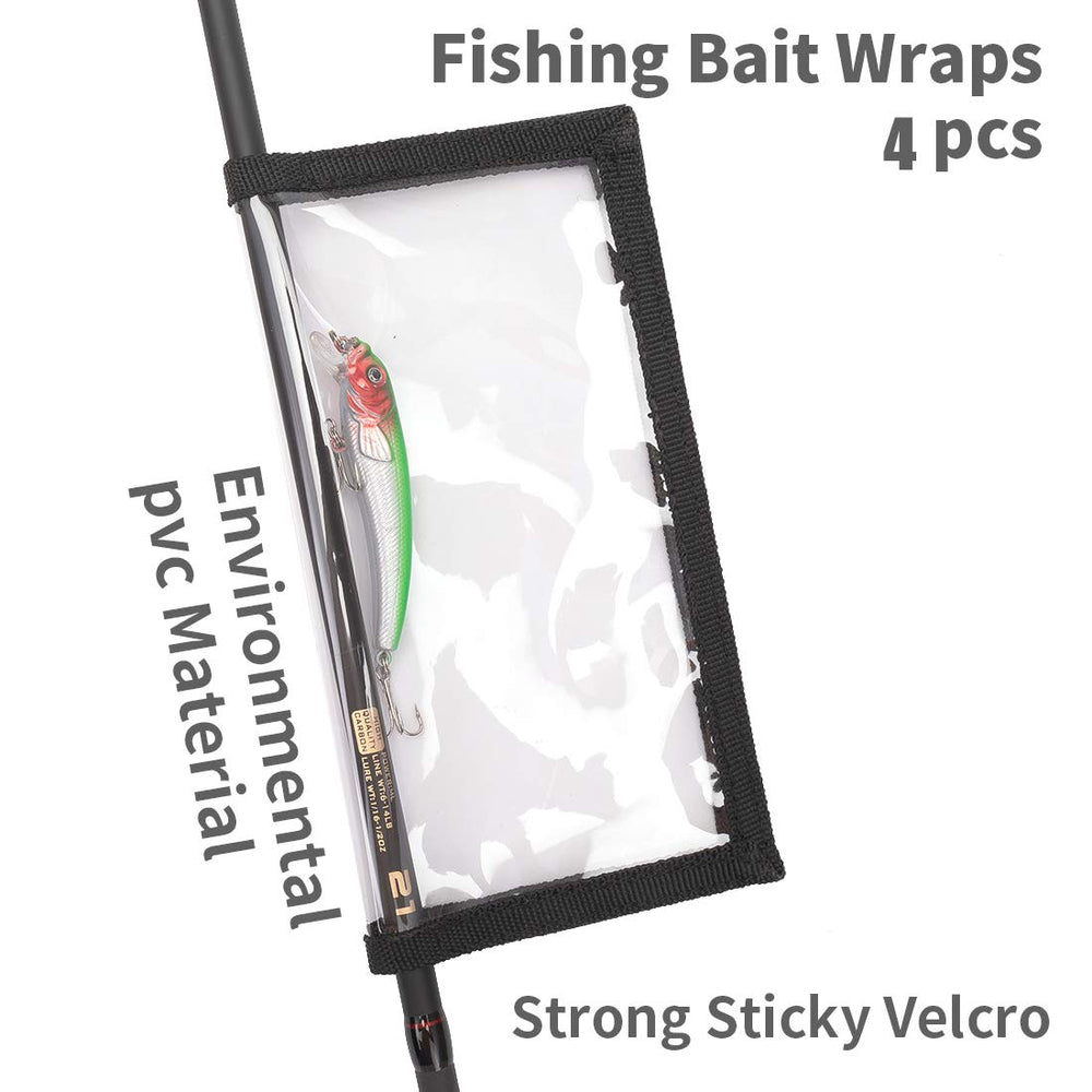 Close-up of 0.5mm clear PVC window on PFILERSO lure wrap